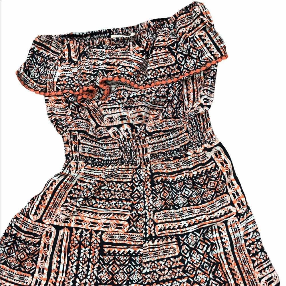 jolt size small boho strapless romper; new w/ tags